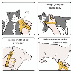 Comma V2 pet Grooming and Massage Glove (MADE IN KOREA) – Award-Winning Comfort and Precision for Pets