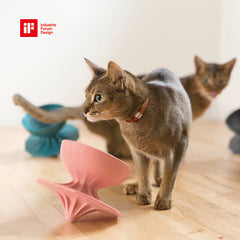 Spinner Bowl – Platinum Silicone Cat and Small Dog Feeder with Ergonomic Design (MADE IN KOREA)