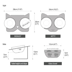 Premium KOREAN MADE Elevated Feeder for Small Dogs (DOGGY) – Ergonomic and Stylish Solution Pets